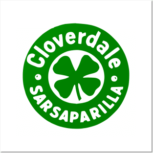 Cloverdale Sarsaparilla Vintage Bottle Cap Posters and Art